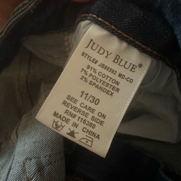 Judy Blue women’s Wide Leg Denim Jeans 11 30 - Picture 3 of 7